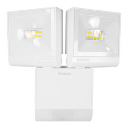 Podwójny Reflektor LED 2x10W z czujnikiem ruchu IP55 4000K THELEDA S20 WH TH-N TH-1020923