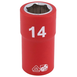 Draper Expert 31697 3/8&quot; Sq. Dr. Fully Insulated VDE Socket (14mm)