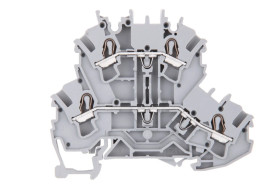 Złączka szynowa 2-piętrowa 2,5mm2 szara L/L 2002-2201 TOPJOBS