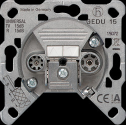GEDU15 Universal super broadband socket, 15 dB