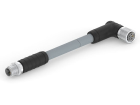 Przewód czujnik-siłownik ze złączem Złącze M12 długość 1.5m Rodzaj A Męskie Złącze B Złącze M12