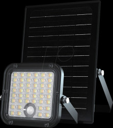 23756 Solar floodlight, 10 W, 1500 lm, 4000/6000 K, motion sensor, bla