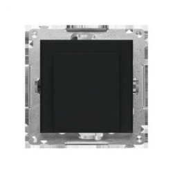 Simon 55 Elektroniczny łącznik hotelowy z podświetleniem LED (moduł) Czarny mat TEWH1.01/149