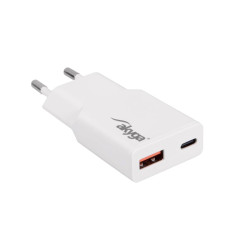 Ładowarka sieciowa Akyga 30W USB-C + USB-A PD 5-20V/3A GaN