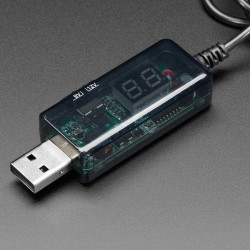 USB to 5.5mm/2.1mm DC Booster Cable - 9V or 12V Output