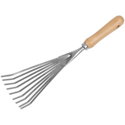 Sealey GTWH001 Premier Leaf Hand Rake with Ash Handle &amp; Stainless Steel Tines