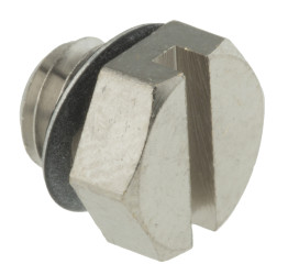 Mocowanie zaślepki, seria: M, Mosiądz, M5 x 0,8