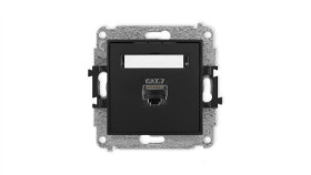 Icon Mechanizm Gniazda Komputerowego Pojedynczego 1Xrj45, Kat. 7, Ekranowane,...