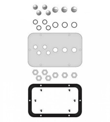 Płyta dławicowa WSA z kołnierzem do typu A, 7 wejść