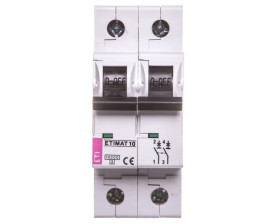 Wyłącznik nadprądowy 2P C 6A 10kA AC ETIMAT10 002133712