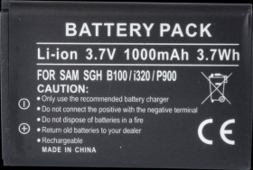 1000 mAh, Li-Ion for SAMSUNG SGH-B100