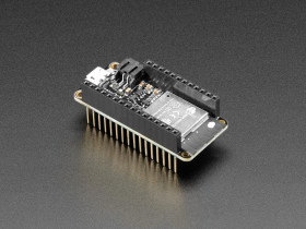 Assembled Adafruit HUZZAH32 – ESP32 Feather Board (with Stacking Headers)