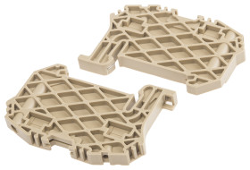 Zaślepka Ogranicznik RS PRO Bloki zaciskowe do montażu na szynie DIN