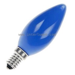 Kolor. B35 40W niebieska ChRL E14 240V