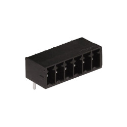 WAGO 714-168 8 Pole 3.5mm 8A MCS Horizontal Male Header Closed Black