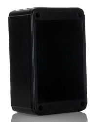 Obudowa ABS, Plastik szerokość zew. 80 mm długość zew. 125 mm wys. zew. 50 mm Hammond IP54 Czarny