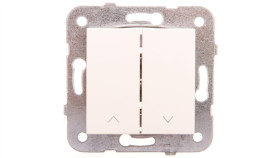 Karre Przycisk Żaluzjowy 2-Przyciskowy, Kolor Krem / 90963716