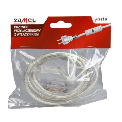 Przewód przyłączeniowy z wyłącznikiem 300cm bezbarwny SP/W-300/2X0,75/WOR-BZB YNS10000523