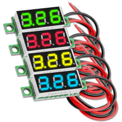 0.28 inch mini digital voltmeter voltage measure with 7 -segment display 2.5V - 30V compatible with Arduino