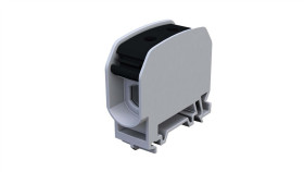 Złączka Szynowa Gwintowa 16Mm Al/Cu Stb 16 (87110) Simblock Czarna 81000007