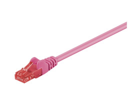 Kabel Patchcord CAT 6 U/UTP RJ45/RJ45 0.50m purpurowy