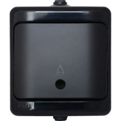 BRYZA Przycisk dzwonek IP54 - podświetlany 10AX 250V 190904