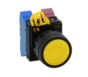 Przycisk, IP67, IP69K, kolor: Czarny, Idec, YW1B