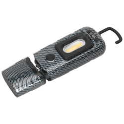 Sealey LED3601CF Rechargeable 360&#xB0; Inspection Light 3W COB &amp; 1W SMD LED Carbon