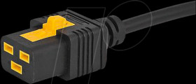 3-100-965 Power cord, safety plug, angled, 2 m, sw, C19, V-Lock