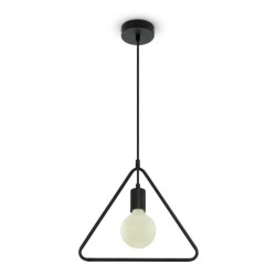 Lampa Wisząca VT-7321 E27 Max. 60W Trójkąt Czarna 3838