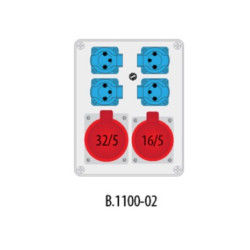 Rozdz Gn.32/5 16/5 230Vx4 B.1100-02 IP44 PAWBOL