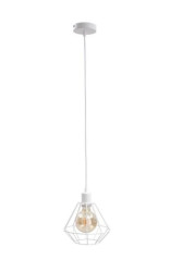 Lampa wisząca loftowa 1xE27 FOSKAL WHITE