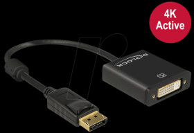 62599 DisplayPort 1.2 plug > DVI 24+5 socket, black