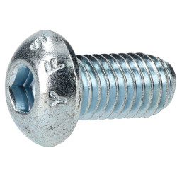 R-TECH 337359 M8 X 16 Hex Socket Button Screws Steel BZP - Pack Of 50