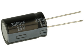 Kondensator; elektrolityczny; niskoimpedancyjny; EEUFR1E332B; 3300uF; 25V; FR-A; fi 16x25mm; 7,5mm; przewlekany (THT); taśma; Pa