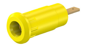 Gniazdo bananowe Żeński Wciskana typ Gniazdo bananowe Żółty 10A Staubli rozmiar 2mm