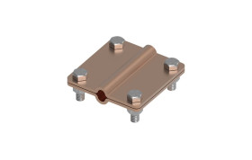 Złącze uniwersalne 2-elem. 80x80 drut8-drut8 miedź 215.4 CU 21500403