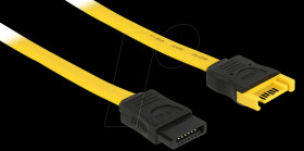 82854 Cable SATA 6 Gb/s plug&gt;jack 50 cm yellow