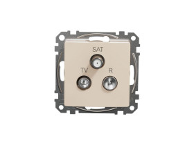 SEDNA DESIGN & ELEMENTS Gniazdo telewizyjne R/TV/SAT końcowe (4dB) beżowy SDD112481 SCHNEIDER ELECTRIC