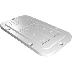 Rittal 2561200 AX Flange 149x256mm Plastic Grey 1pc