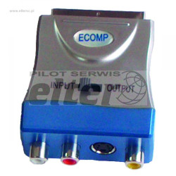 Scart adaptor HQ srebrny