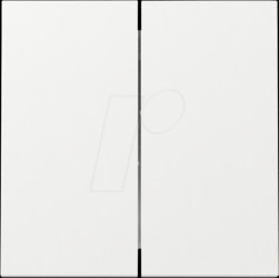 3295 03 Rocker 2 gang, glossy pure white