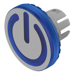 Soczewki do wskaźników, 61-964, Niebieski, Okrągły, średnica: 19.7