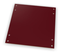 Mounting plate, hard paper, (L x W x H) 110.5 x 116 x 2 mm, for B 1413, 96603200