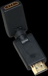 HDMI compact plug/socket adapter