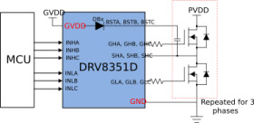 Radiation-tolerant, 40V simple 3-phase gate driver with bootstrap diodes