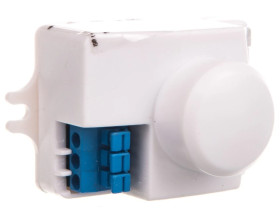 Czujnik ruchu ROLF MINI JQ-L mikrofalowy 1200 VA nadbudowywany zasięg do 10m 360st. 140st. 2–2000 lx IP20 biały 08822