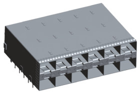Wtykowe złącze we/wy, seria: SFP+, typ: Złącze i złącze, l. portów: 2 x 6, 20-pinowe Męski