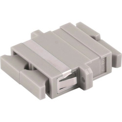 FO connector, SC duplex socket to SC duplex socket, OM1/OM2, multimode, ceramic, beige, BYB-4-98F2119