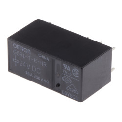 Przekaźnik mocy 24V dc SPDT Omron 400mW, montaż PCB 1440Ω Otwór przezierny